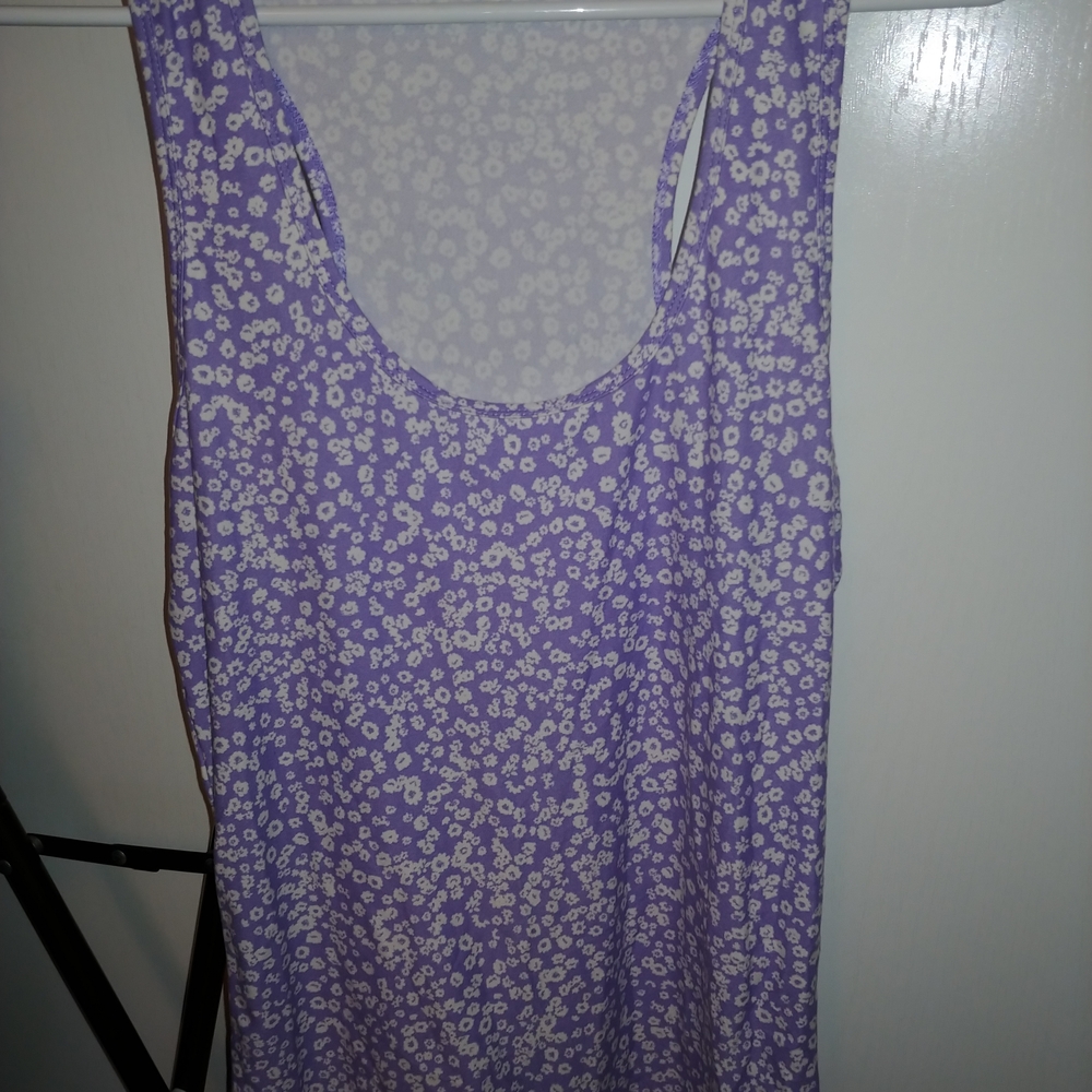 Ardene Purple Floral Tank Top